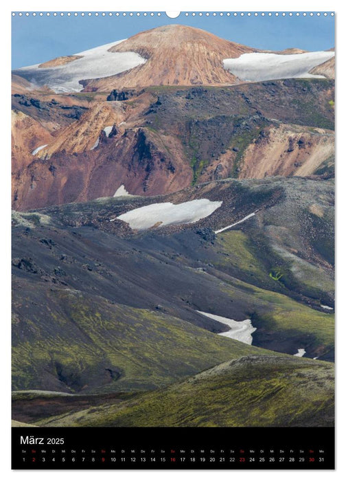 Island - Der Laugavegur-Kalender 2025 (CALVENDO Wandkalender 2025)