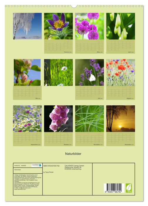 Naturbilder (CALVENDO Premium Wandkalender 2025)