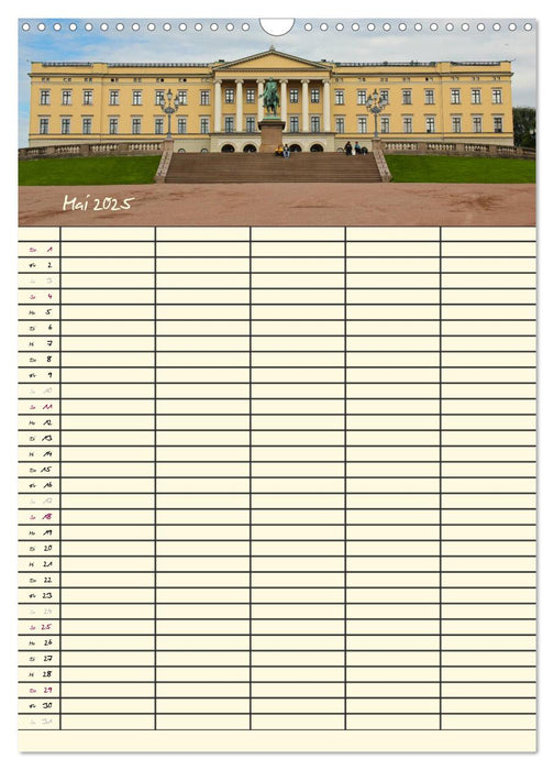 Familienplaner Norwegen (CALVENDO Wandkalender 2025)