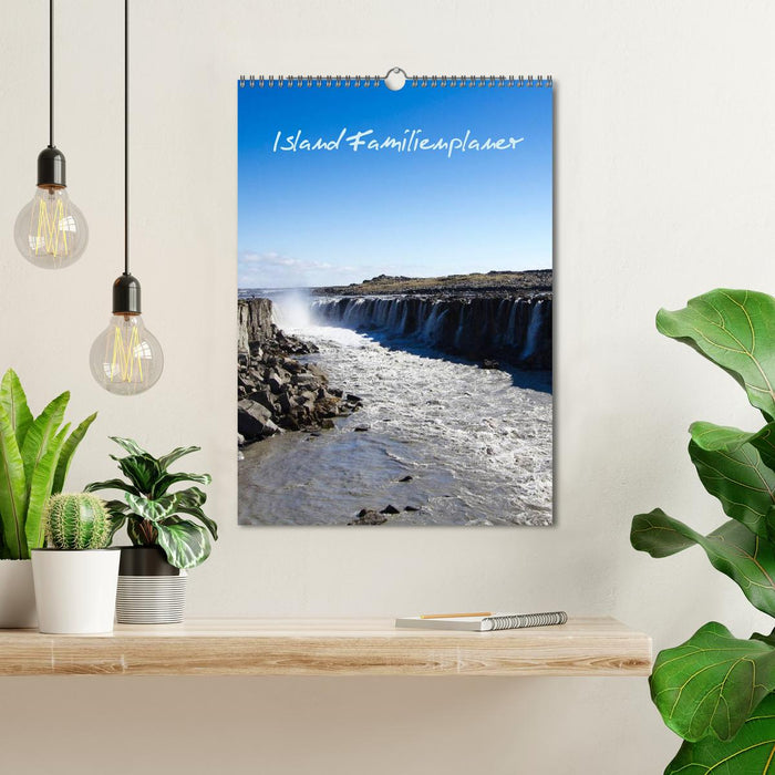 Island Familienplaner (CALVENDO Wandkalender 2025)