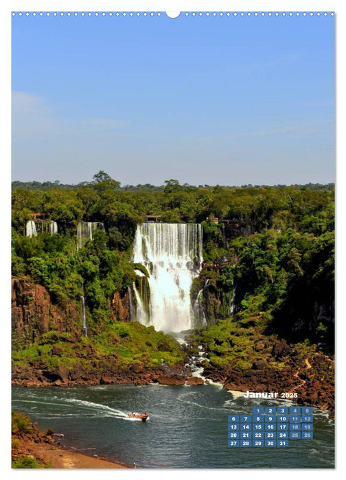 Wasserfälle Südamerikas - Iguazu Wasserfälle (CALVENDO Wandkalender 2025)