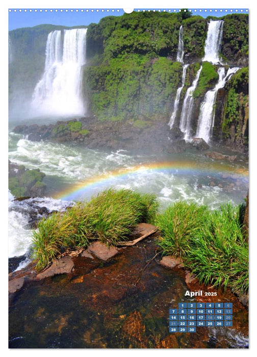 Wasserfälle Südamerikas - Iguazu Wasserfälle (CALVENDO Wandkalender 2025)