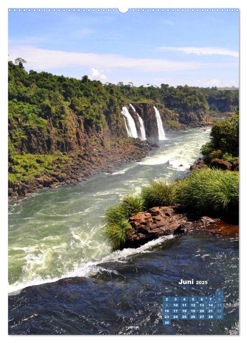 Wasserfälle Südamerikas - Iguazu Wasserfälle (CALVENDO Wandkalender 2025)