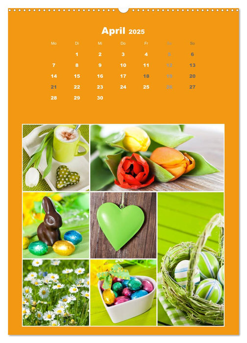 Der kunterbunte Collagen Kalender (CALVENDO Premium Wandkalender 2025)