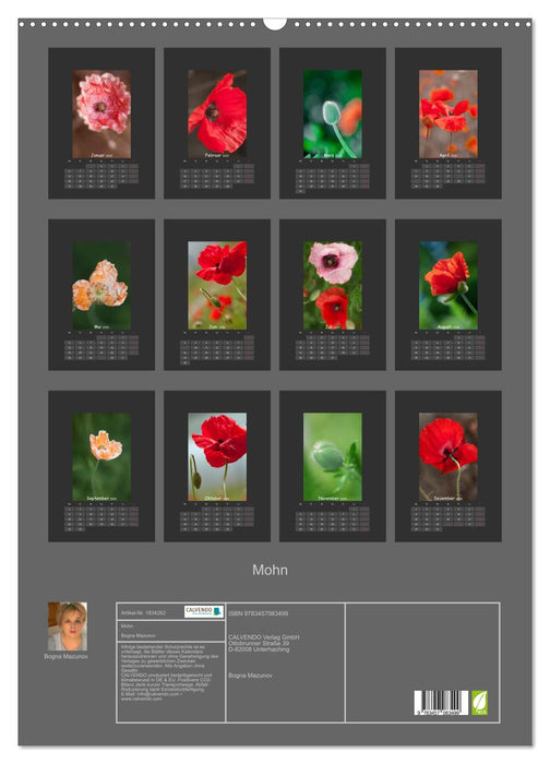 Mohn (CALVENDO Wandkalender 2025)