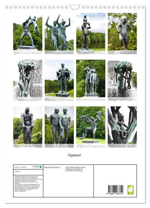 Vigeland (CALVENDO Wandkalender 2025)