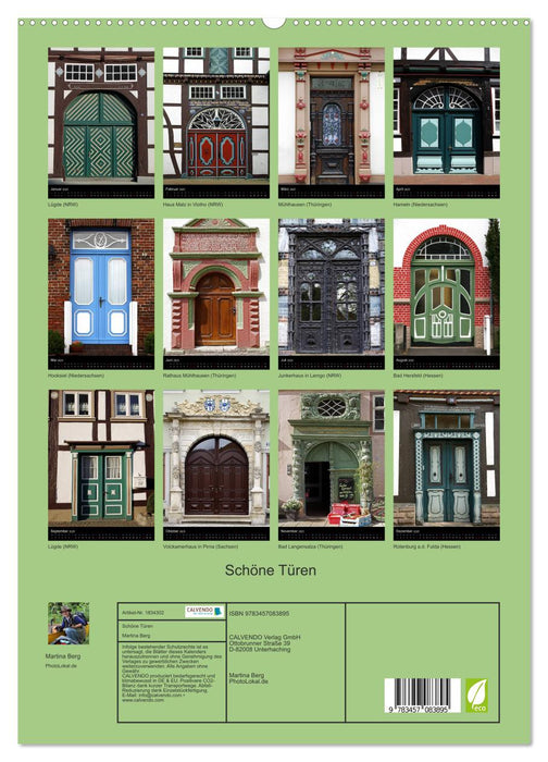 Schöne Türen (CALVENDO Premium Wandkalender 2025)