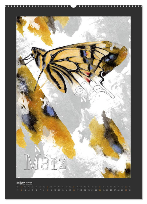 Papillon Art (CALVENDO Wandkalender 2025)