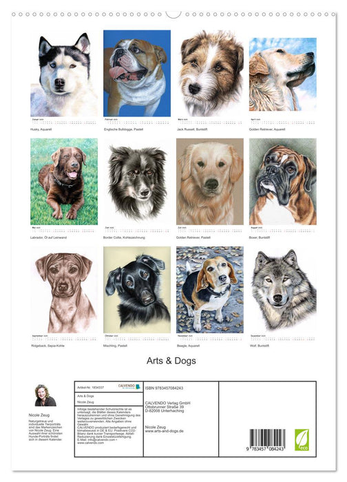 Arts & Dogs (CALVENDO Premium Wandkalender 2025)