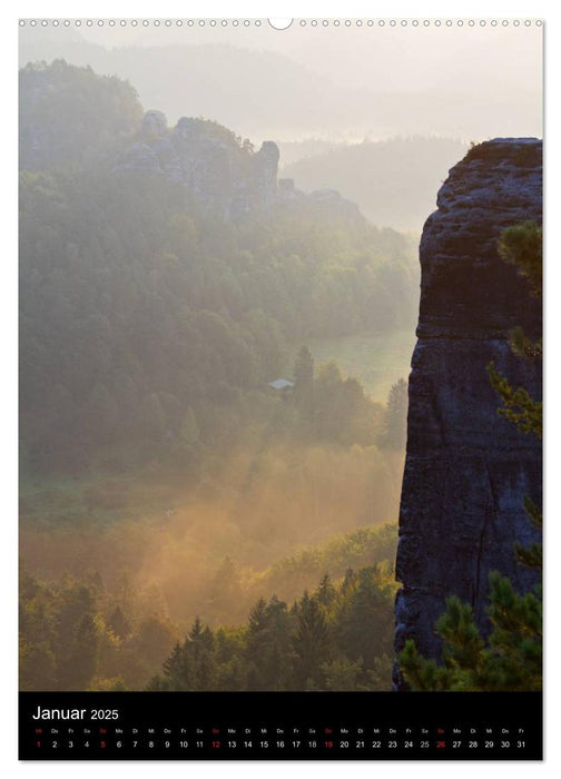 Treffpunkt Bastei (CALVENDO Wandkalender 2025)