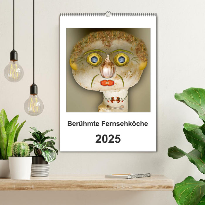 Berühmte Fernsehköche (CALVENDO Wandkalender 2025)