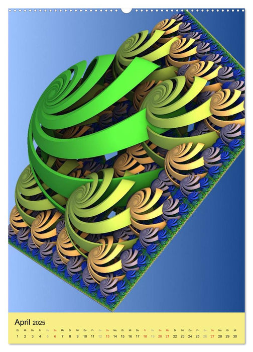 Fraktale Geometrie (CALVENDO Wandkalender 2025)