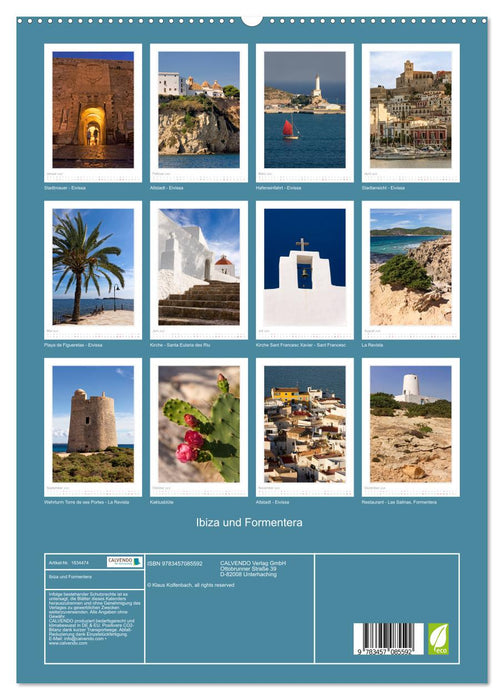 Ibiza und Formentera (CALVENDO Wandkalender 2025)