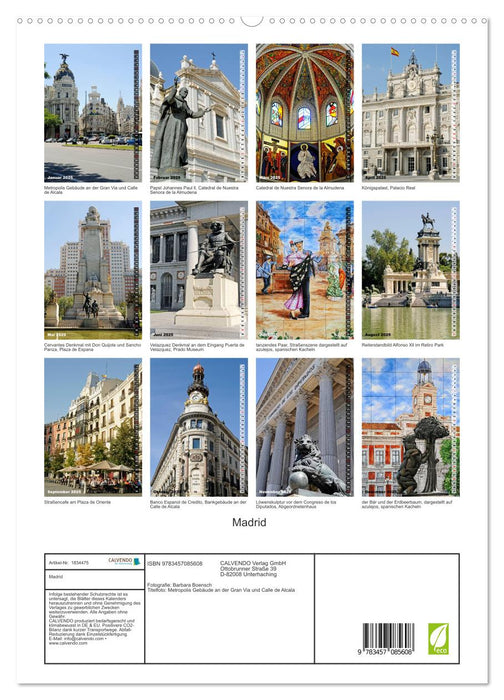 Madrid (CALVENDO Premium Wandkalender 2025)