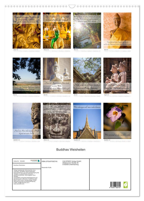 Buddhas Weisheiten (CALVENDO Wandkalender 2025)