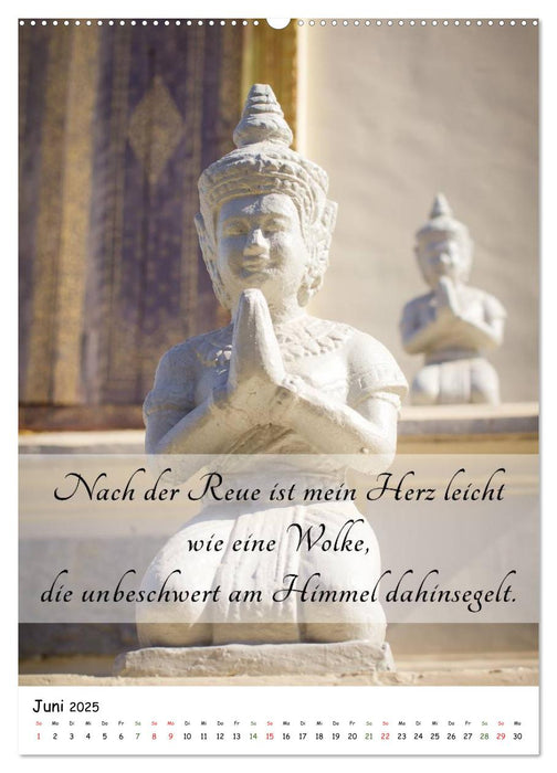 Buddhas Weisheiten (CALVENDO Wandkalender 2025)