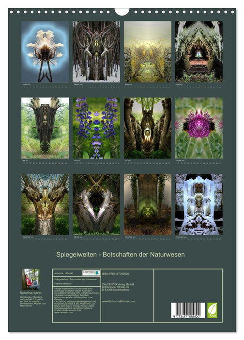 Spiegelwelten - Botschaften der Naturwesen (CALVENDO Wandkalender 2025)