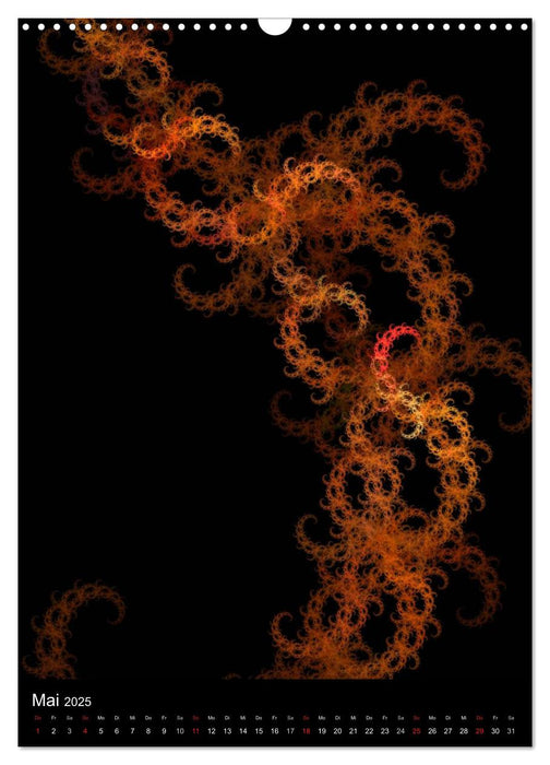 Fractal Flames (CALVENDO Wandkalender 2025)