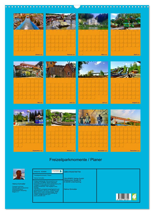 Freizeitparkmomente / Planer (CALVENDO Wandkalender 2025)