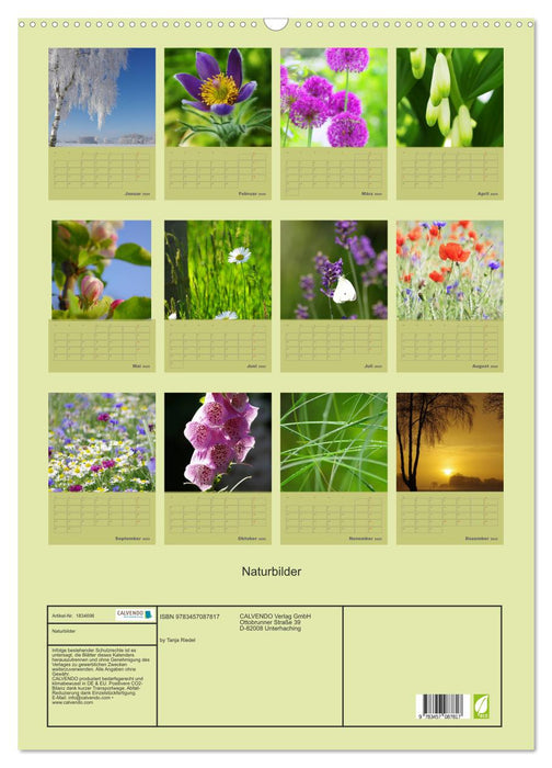 Naturbilder (CALVENDO Wandkalender 2025)