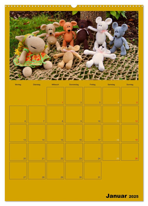 Welt der Häckelfiguren (CALVENDO Wandkalender 2025)