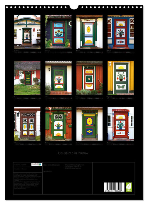 Haustüren in Prerow (CALVENDO Wandkalender 2025)