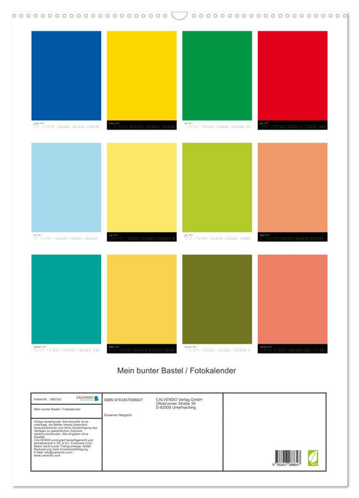 Mein bunter Bastel / Fotokalender (CALVENDO Wandkalender 2025)