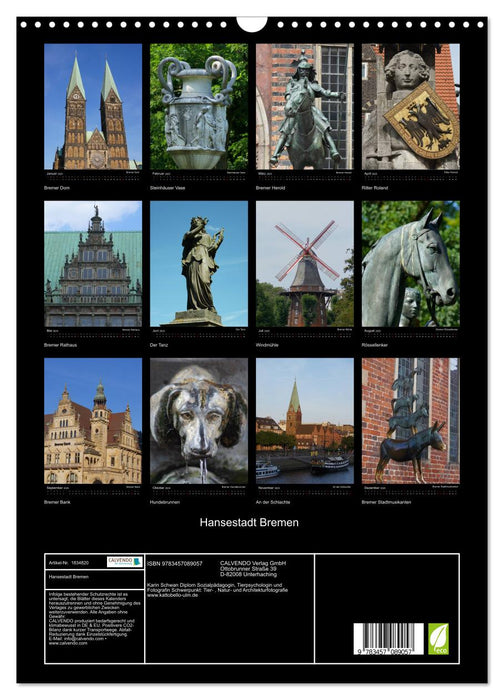 Hansestadt Bremen (CALVENDO Wandkalender 2025)