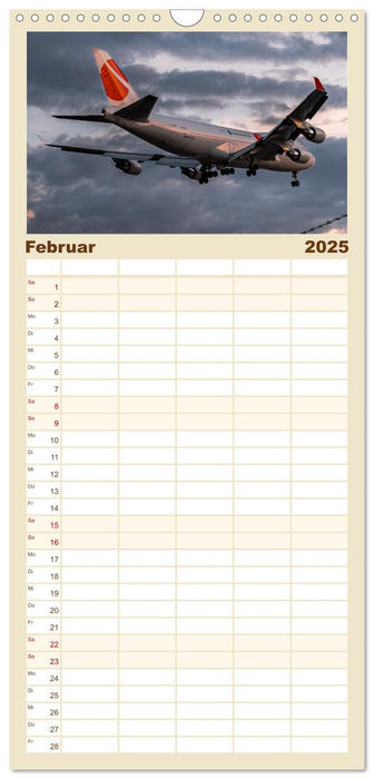 Boeing 747 Kalender (CALVENDO Familienplaner 2025)