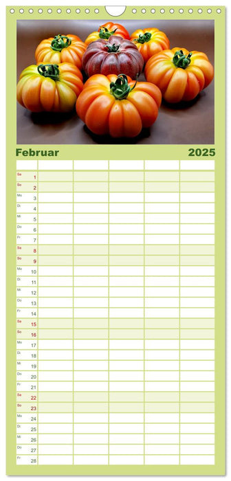 Tomaten Satt (CALVENDO Familienplaner 2025)