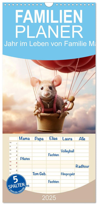 Ein Jahr im Leben von Familie Maus (CALVENDO Familienplaner 2025)
