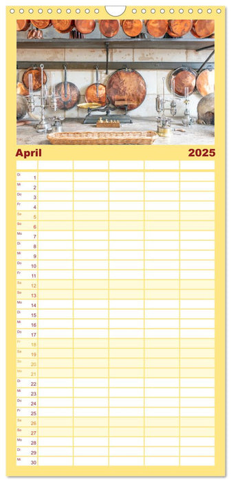 Fürstliche Küchen und Tafeln (CALVENDO Familienplaner 2025)