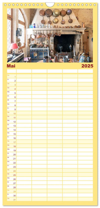 Fürstliche Küchen und Tafeln (CALVENDO Familienplaner 2025)