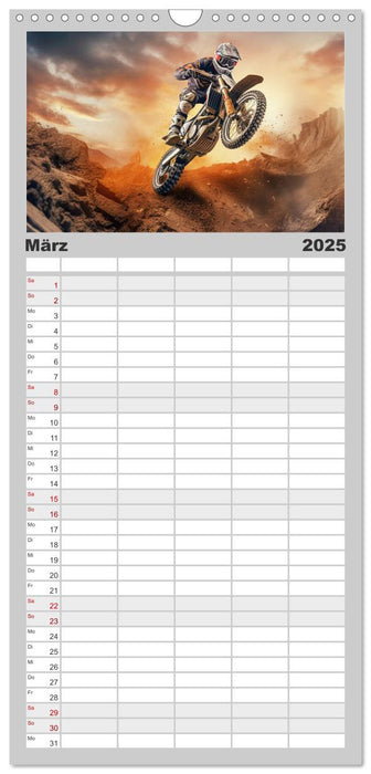 Motorcross Welt (CALVENDO Familienplaner 2025)