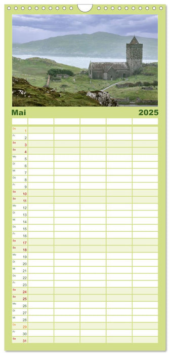 Schottlands wilde Inseln (CALVENDO Familienplaner 2025)