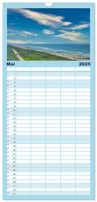 Zeeland - Wasser, Sand und Meer (CALVENDO Familienplaner 2025)