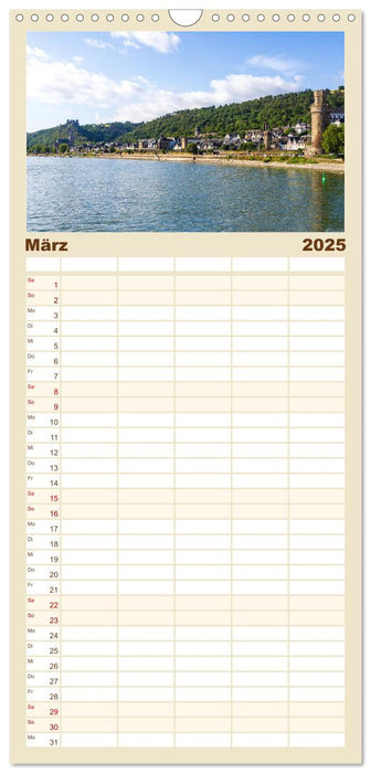 Eine Kreuzfahrt auf dem Rhein (CALVENDO Familienplaner 2025)