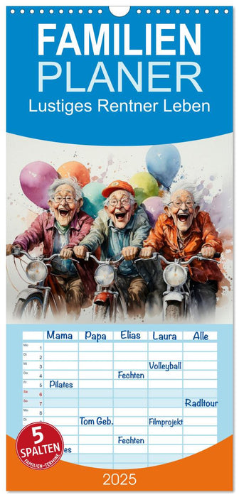 Lustiges Rentner Leben (CALVENDO Familienplaner 2025)