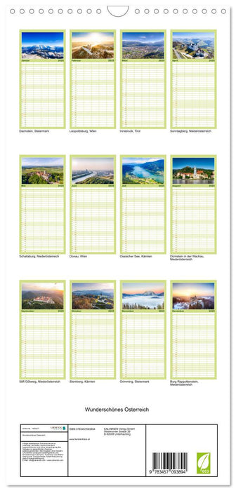Wunderschönes Österreich (CALVENDO Familienplaner 2025)