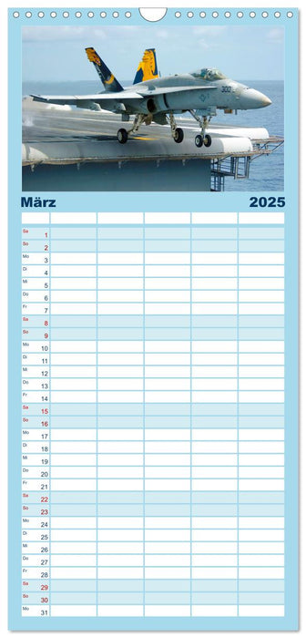 Kampfjets - Düsenjäger-Kalender (CALVENDO Familienplaner 2025)