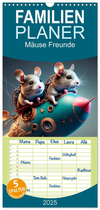 Mäuse Freunde (CALVENDO Familienplaner 2025)