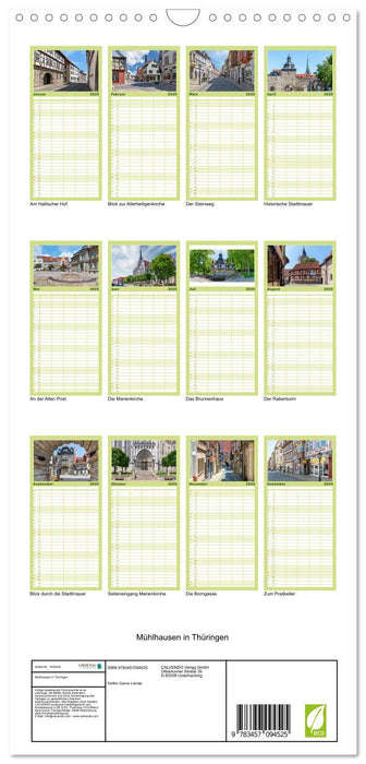 Mühlhausen in Thüringen (CALVENDO Familienplaner 2025)