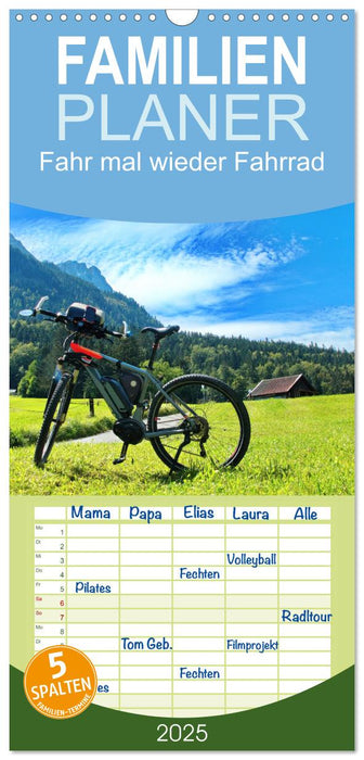 Fahr mal wieder Fahrrad (CALVENDO Familienplaner 2025)