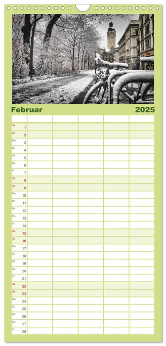 Leipzig Kalender Perspektiven (CALVENDO Familienplaner 2025)