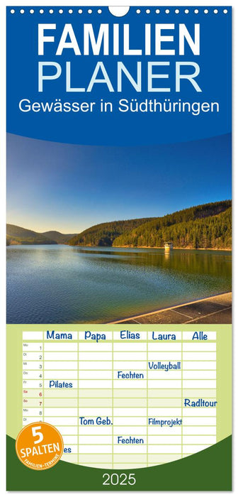 Gewässer in Südthüringen (CALVENDO Familienplaner 2025)