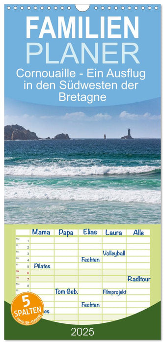 Cornouaille - Ein Ausflug in den Südwesten der Bretagne (CALVENDO Familienplaner 2025)