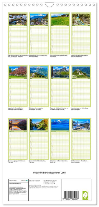 Urlaub im Berchtesgadener Land (CALVENDO Familienplaner 2025)