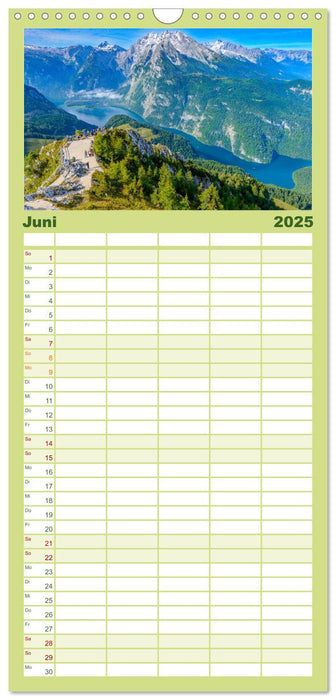 Urlaub im Berchtesgadener Land (CALVENDO Familienplaner 2025)