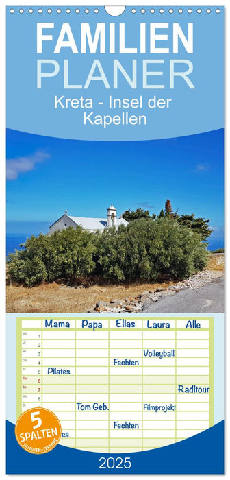 Kreta - Insel der Kapellen (CALVENDO Familienplaner 2025)