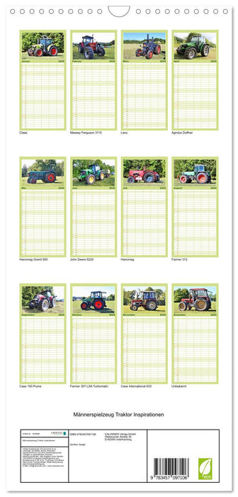 Männerspielzeug Traktor Inspirationen (CALVENDO Familienplaner 2025)